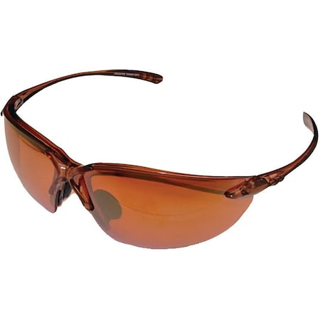 Sunbelt Safety Glasses, Sniper, Half Frame 1.62" x2.31" x5.5" A-B1SG91116